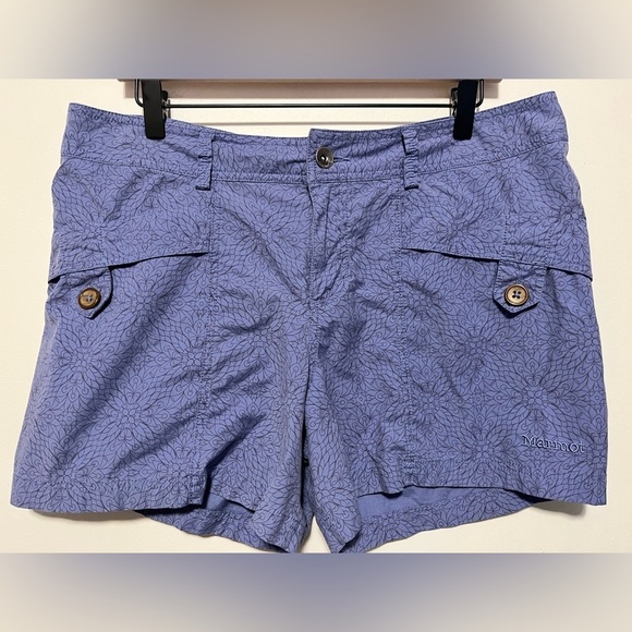 Marmot Pants - MARMOT Ginny Short Deep Dusk Spot Blue Size 12